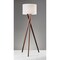 Homeroots Walnut Wood Floor Lamp20 x 20 x 63 in. 372548 - alternate 3